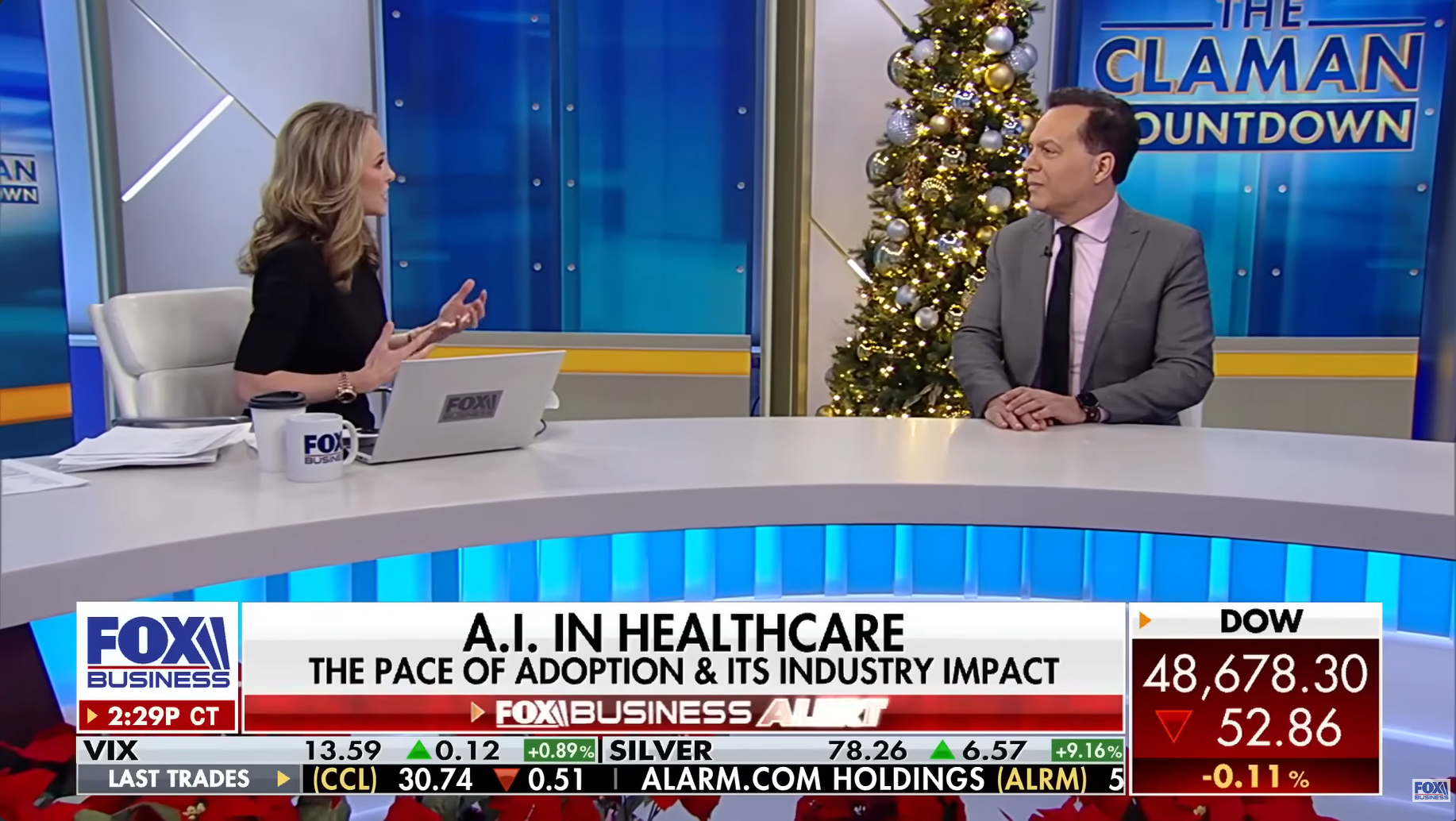 Dr. Ronald Razmi on The Claman Countdown — Fox Business — A.I. in Healthcare